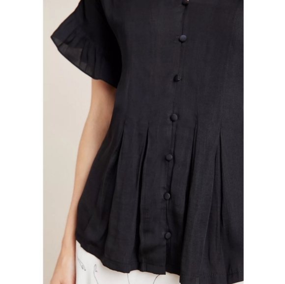 dolan by left coast Mitzi pleated blouse - Picture 3 of 10